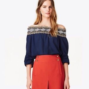Tory Burch Sylvia Off-the-shoulder Top